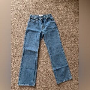 Abercrombie & Fitch Women's Straight Leg Blue Jeans